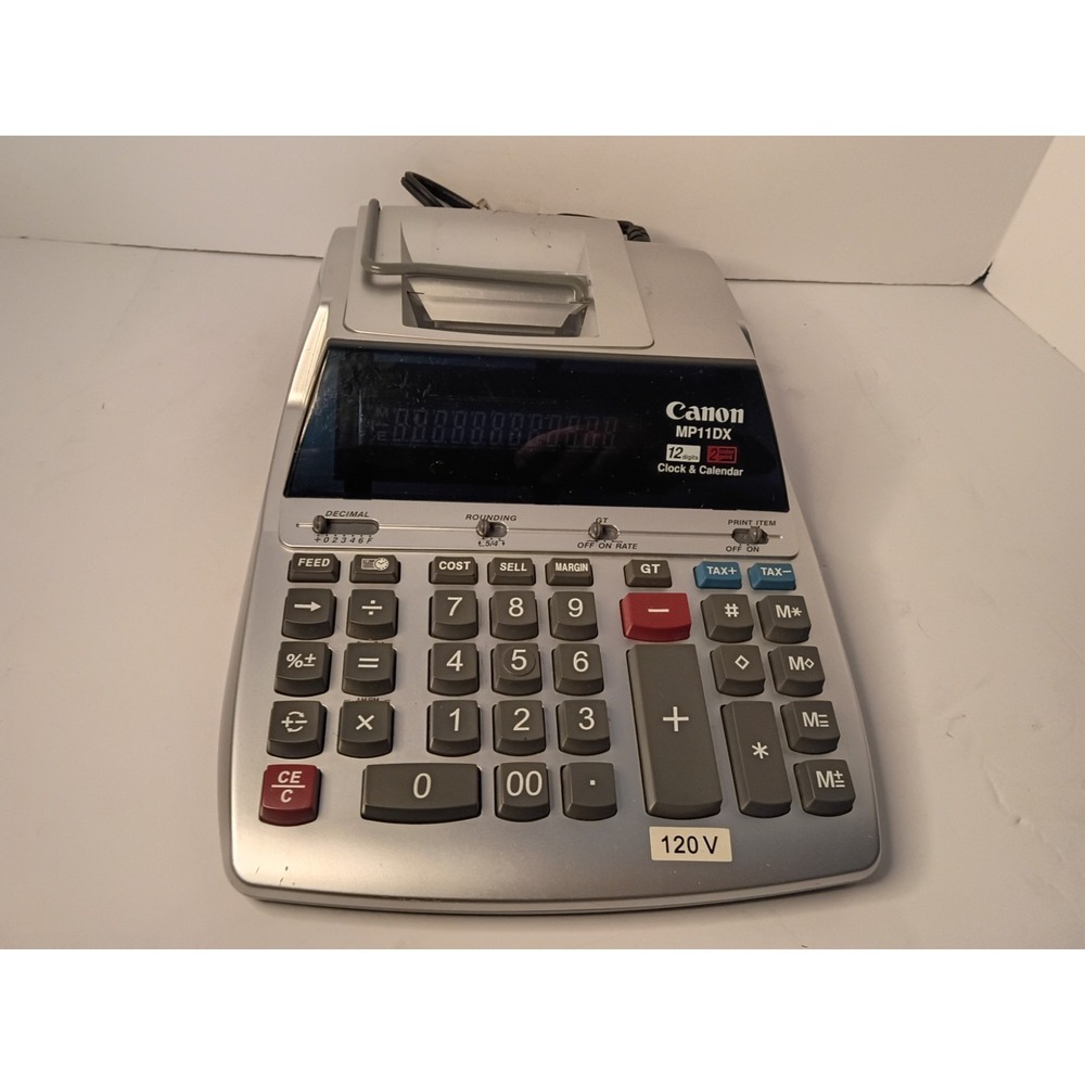 Canon MP11DX 12-Digit Electric Desktop Printing Calculator | Works Great